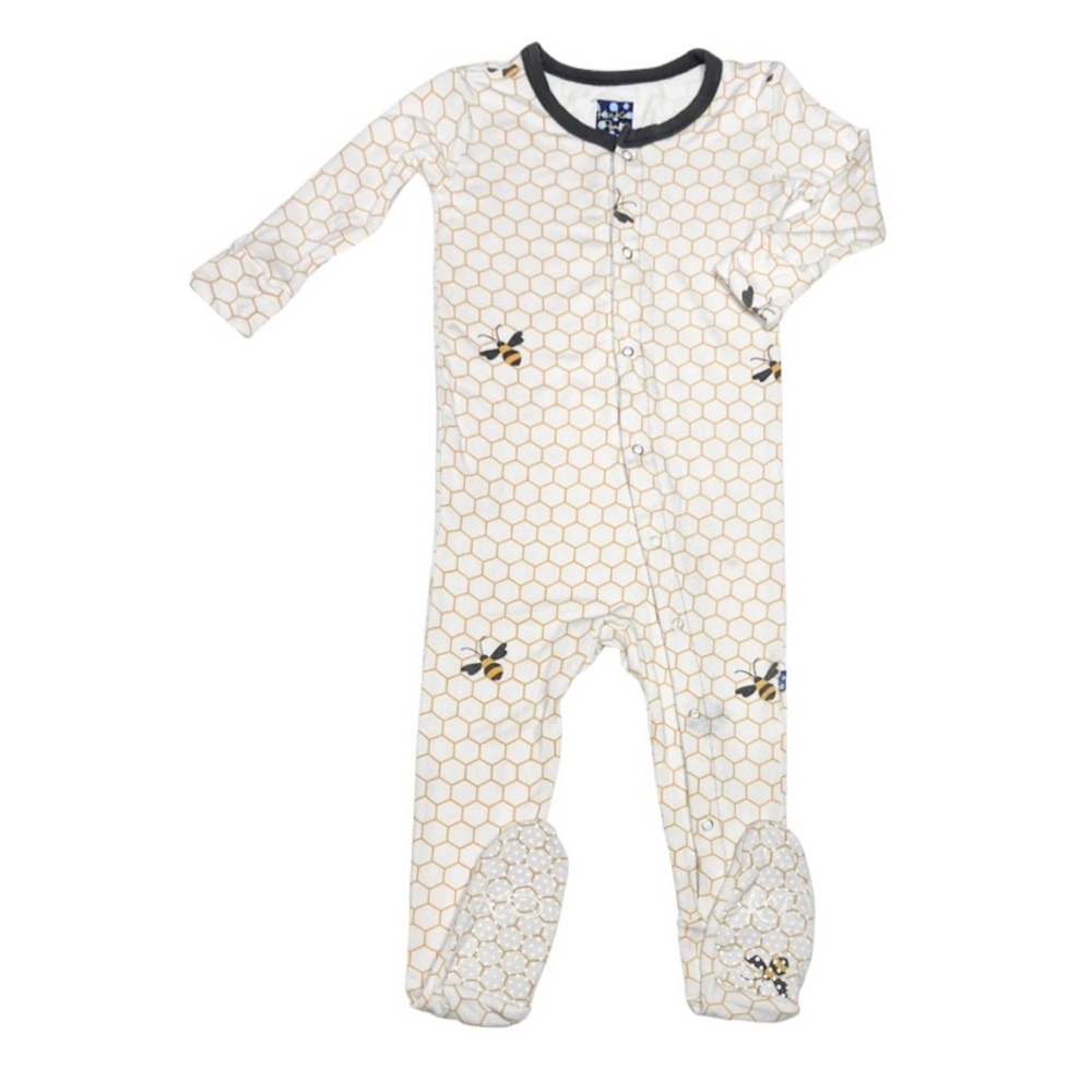 Kickee Pants‎ Natural Honeycomb Footie